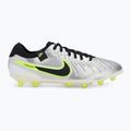 Nike Legend 10 Pro Ag-Pro Herren Fußballschuhe Metallic Silber/Volt/Schwarz 2
