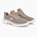 SKECHERS Go Walk 7 Clear Path Damen Schuhe taupe/rosa 4