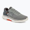 Herrenschuhe SKECHERS Go Walk 7 The Construct grau/weiß/orange