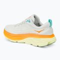 HOKA Herren Laufschuhe Bondi 8 blanc de blanc/solar 3