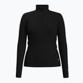 Thermoaktiv Hoodie Sweatshirt Damen Smartwool Classic Thermal Merino Base Layer 1/4 Zip Boxed black