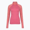 Thermoaktiver Sweatshirt Hoodie Damen Smartwool Classic Thermal Merino Base Layer 1/4 Zip Boxed garden pink digi snow 3