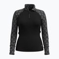 Frauen thermische Sweatshirt Smartwool Classic Thermal Merino Base Layer 1/4 Zip Boxed schwarz digi Schnee 3