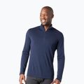 Thermoaktiv Hoodie Sweatshirt Herren Smartwool Classic Thermal Merino Base Layer 1/4 Zip Boxed deep navy