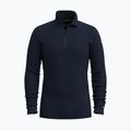 Thermoaktiv Hoodie Sweatshirt Herren Smartwool Classic Thermal Merino Base Layer 1/4 Zip Boxed deep navy 4