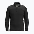 Herren Smartwool Intraknit Thermal Merino Base Layer 1/4 Zip schwarz/weiß Thermopullover