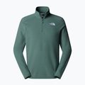 Herren Sweatshirt The North Face 100 Glacier 1/4 Zip mittel Ente grün