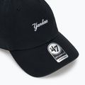 47 Brand MLB New York Yankees Base Runner Script CLEAN UP Kappe schwarz 3