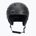 Skihelm Smith Mission matte black stripes 2