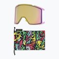 Smith Squad XL artist series tallboy/red mirror/storm yellow flash Skibrille 6