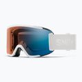 Smith Squad S white vapor/chromapop pro photochromic blue mirror Skibrille