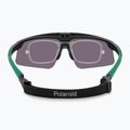 Polaroid PLD 7056/CI/S Polarisierte Sonnenbrille für Herren, mattschwarz, grün/graugrün, Spiegel 4
