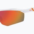 Polaroid PLD 7055/S weiß/rot, mehrschichtige polarisierte Sonnenbrille für Herren mit hohem Kontrast 7