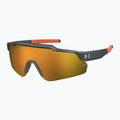 Under Armour Levelup Jr S3 metallisierte grau/goldene Spiegel-Sonnenbrille für Kinder 2