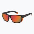 Polaroid PLD 7057/S mattschwarze orange/rote mehrschichtige polarisierte Herren-Sonnenbrille 2