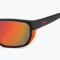 Polaroid PLD 7057/S mattschwarze orange/rote mehrschichtige polarisierte Herren-Sonnenbrille 7