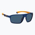 Polaroid PLD 7058/S matte blau/blaue polarisierte Herren-Sonnenbrille mit hohem Kontrast