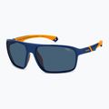 Polaroid PLD 7058/S matte blau/blaue polarisierte Herren-Sonnenbrille mit hohem Kontrast 2