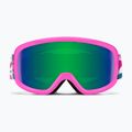 Skibrille Smith Snowday Jr vivid pink hearts/green sol-x mirror 2