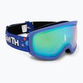 Skibrille Smith Snowday Jr supernova rockets/blue sensor mirror