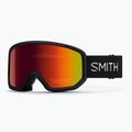 Skibrille Smith Transfer black/red sol-x mirror