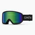 Skibrille Smith Transfer black/green sol-x mirror
