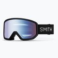 Skibrille Smith Transfer black/blue sensor mirror