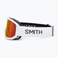 Skibrille Smith Transfer white/red sol-x mirror 4