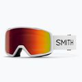 Skibrille Smith Tribute white/red sol-x mirror