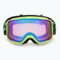 Kinder-Skibrille Smith Daredevil Jr electric lime left turn/blue sensor mirror 2