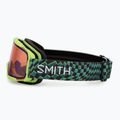 Kinder-Skibrille Smith Daredevil Jr electric lime left turn/blue sensor mirror 4