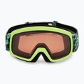 Kinder-Skibrille Smith Rascal Jr electric lime left turn/rc36 2