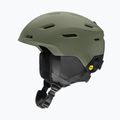 Skihelm Smith Descend MIPS matte fatigue green/black