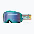 Kinder-Skibrille Smith Daredevil Jr jade formations/blue sensor mirror 5