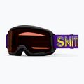 Kinder-Skibrille Smith Daredevil S1 black donuts/blue sensor mirror antifog
