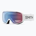 Skibrille Smith Rally S1-S2 white/photochromic blue sensor mirror