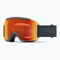 Skibrille Smith Squad S2 slate/chromapop everyday red mirror