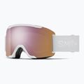 Skibrille Smith Squad S2 white vapor/chromapop everyday rose gold mirror