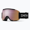 Skibrille Smith Squad S2 black/chromapop everyday rose gold mirror