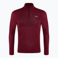 Lauf Sweatshirt Hoodie Herren Under Armour Seamless Stride 1/4 Zip racer red/reflective
