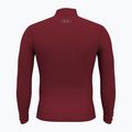 Longsleeve Herren Under Armour Elite Mock CG cardinal/metallic silver 2