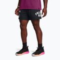 Herren-Shorts Under Armour Project Rock Terry Badge Of Honor Fleece black