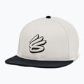 Unter Rüstung Curry flache Krempe Snapback Männer Kappe weiß Ton/schwarz