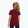 Under Armour Damen Rival Logo-T-Shirt kardinal/weiß 2