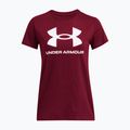 Under Armour Damen Rival Logo-T-Shirt kardinal/weiß 3