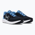 Under Armour Charged Pursuit 3 Big Logo schwarz/horizon blau/weiß Damen Laufschuhe 8