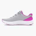 Under Armour Charged Surge 4 halo grau/vivid magenta/vivid magenta Damen Laufschuhe 10