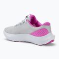 Under Armour Charged Surge 4 halo grau/vivid magenta/vivid magenta Damen Laufschuhe 3