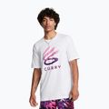 Herren Under Armour Curry Logo T-shirt Trend weiß/lila