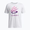 Herren Under Armour Curry Logo T-shirt Trend weiß/lila 4